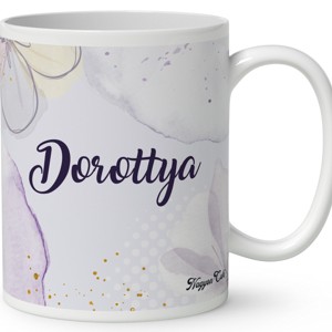 Névvel kérhető - Aranyos lila virágos tündér és a hold mintás bögre - otthon & életmód - konyhafelszerelés, tálalás - tálalás - bögre & csésze - Meska.hu