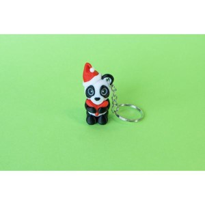 3D nyomtatott Mikulás Panda szívvel - kulcstartó változat, Játék & Sport, Plüssállat & Játékfigura, Más figura, , MESKA