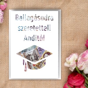 Ballagási ajándék pénzátadó képkeret , Otthon & Életmód, Dekoráció, Dísztárgy, , MESKA