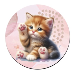 Cuki tapis vörös cicus mintás bögre alátét, , , MESKA