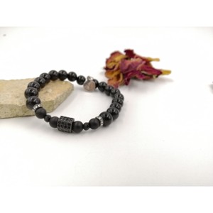 Gyönyörű YVONNE DESIGN LUXURY karkötő BLACK, Ékszer, Karkötő, Ásványkarkötő, , MESKA
