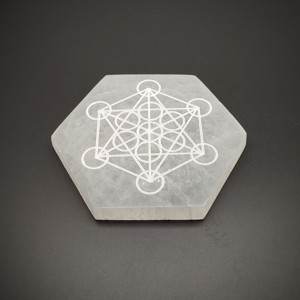 Metatron mintás szelenit hatszög lap 10 cm - Meska.hu