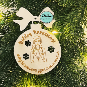 Karácsonyfa dísz gyermekorvosnak - karácsony - karácsonyi lakásdekoráció - karácsonyfadíszek - Meska.hu