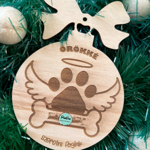 Elvesztett kedvenc karácsonyfa dísz, Karácsony, Karácsonyi lakásdekoráció, Karácsonyfadíszek, Gravírozás, pirográfia, MESKA