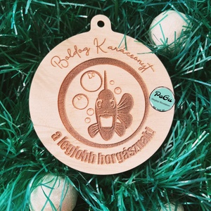 Horgász2 karácsonyfa dísz - karácsony - karácsonyi lakásdekoráció - karácsonyfadíszek - Meska.hu