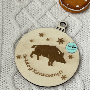 Vadász karácsonyfa dísz, Karácsony, Karácsonyi lakásdekoráció, Karácsonyfadíszek, Gravírozás, pirográfia, MESKA