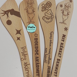 Grinch fakanál, Otthon & Életmód, Konyhafelszerelés, tálalás, Sütés, főzés, Fakanál & Fakanáltartó, Gravírozás, pirográfia, MESKA