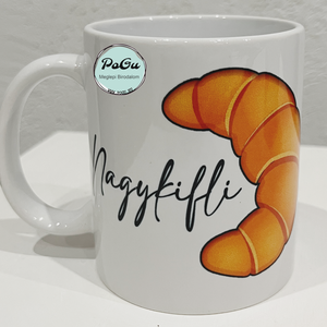 Kiskifli, nagykifli páros bögre - otthon & életmód - konyhafelszerelés, tálalás - tálalás - bögre & csésze - Meska.hu