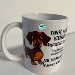 Tacskó2 bögre , Otthon & Életmód, Konyhafelszerelés, tálalás, Tálalás, Bögre & Csésze, , MESKA