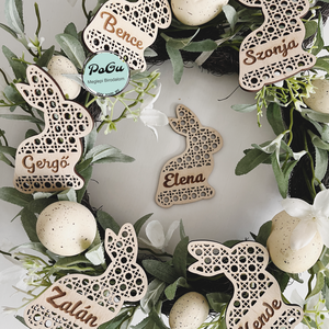 Tojásfa dísz nyuszi - ünnepi díszek, dekorációk - húsvéti díszek és dekorációk - húsvéti tojásfadíszek - Meska.hu