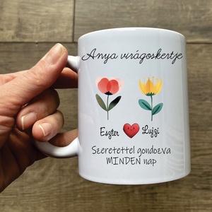 Virágoskert bögre  - Meska.hu