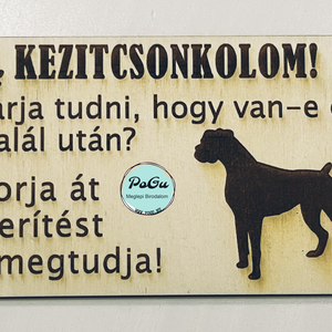 Kutyás tábla  - otthon & életmód - ház & kert - kutyatábla - Meska.hu