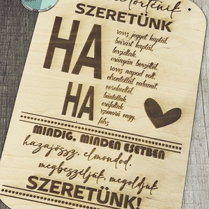 Szeretünk tábla - Meska.hu