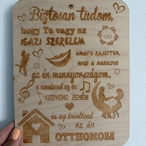 Igazi szerelem tábla - Meska.hu