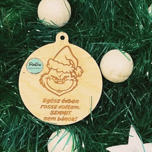Karácsonyfa dísz Grinch3 - Meska.hu
