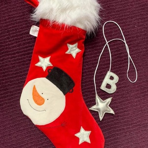 Mikulás csizma - Hóember -  - Meska.hu