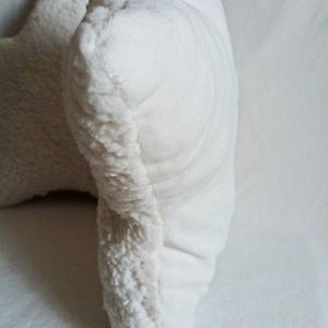 Sherpa csillag párna - ekrü - otthon & életmód - lakástextil - párna & párnahuzat - forma párna - Meska.hu