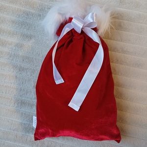 Mikulás zsák - 35 x 25 cm - karácsony - mikulás - mikulás zsák - Meska.hu