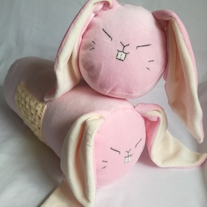 Állatos hengerpárna, Baba - mama, Babaszoba dekoráció, Gyerek díszpárna, , MESKA