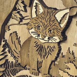 6 rétegű 3D lézervágott fali dekor kép - otthon & életmód - dekoráció - fali és függő dekoráció - falra akasztható dekor - Meska.hu