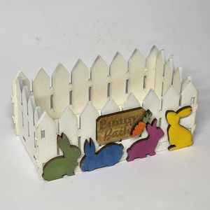 Húsvéti nyuszis doboz, Otthon & Életmód, Dekoráció, Asztal és polc dekoráció, Díszdoboz, Famegmunkálás, Festett tárgyak, MESKA