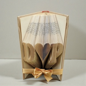 Egysoros könyvszobrok , Otthon & Életmód, Dekoráció, Asztal és polc dekoráció, Könyvszobor, Papírművészet, Újrahasznosított alapanyagból készült termékek, MESKA