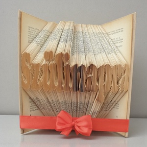 Egysoros könyvszobrok  - otthon & életmód - dekoráció - asztal és polc dekoráció - könyvszobor - Meska.hu