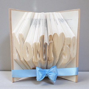 Egysoros könyvszobrok  - otthon & életmód - dekoráció - asztal és polc dekoráció - könyvszobor - Meska.hu