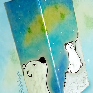 Lámpa - Jegesmedve - elektromos asztali lámpa - otthon & életmód - lámpa - asztali lámpa - Meska.hu