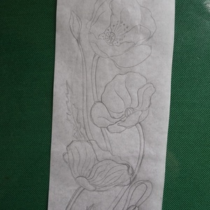 Lámpa - pipacsos elektromos asztali lámpa - Meska.hu