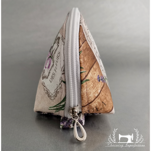 Félköríves neszeszer - Levendula - táska & tok - neszesszer - Meska.hu