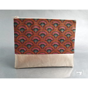 Piros Art Nouveau inspiráció � lapos neszeszer / pipere táska  - Meska.hu