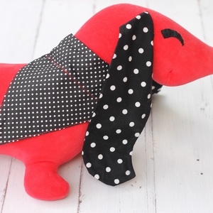 Polka Dog kutyakendő - nyakörvre húzható, S-es - otthon & életmód - kisállatoknak - kutyáknak - kutya ékszerek, masnik - Meska.hu