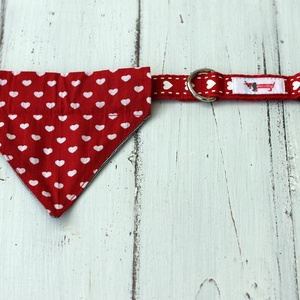Polka Dog kutyakendő - nyakörvre húzható, M-es  - Meska.hu