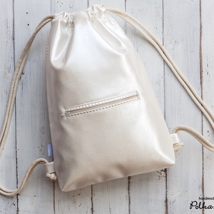 Polka Dog gymbag - gyöngyház  -  - Meska.hu