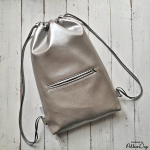 Polka Dog gymbag - ezüst  -  - Meska.hu