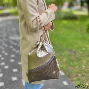 Pezsgő - bronz gyémánt gymbag, Táska & Tok, Hátizsák, Tornazsák, Gymbag, Varrás, MESKA