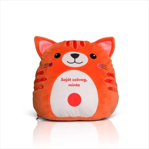 Egyedi feliratos plüss cica személyre szabható hasrésszel, Játék & Sport, Plüssállat & Játékfigura, Cica, Mindenmás, MESKA