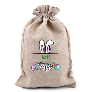 Egyedi, névre szóló húsvéti lenvászon zsák - Meska.hu