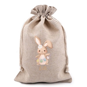 Egyedi, névre szóló húsvéti lenvászon zsák - Meska.hu