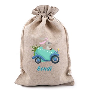 Egyedi, névre szóló húsvéti lenvászon zsák, Otthon & Életmód, Papír, írószer, Ajándékozás kellékei, Ajándékzsák, csomagolás, Mindenmás, MESKA