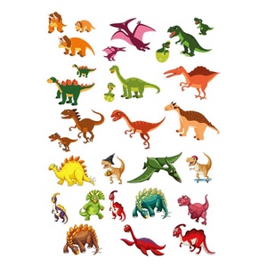 Dinós ideiglenes tetoválás szett � A/4 íven, Kellékek & szerszámok, Dekorációs kellékek, Matricaív, Mindenmás, MESKA