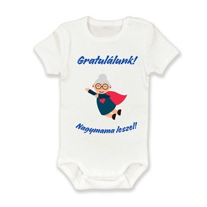 Babaszületése bejelentő baba body - Meska.hu
