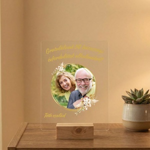 Egyedi fényképes akril kép házassági évfordulóra  - Meska.hu