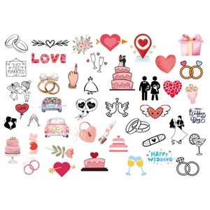 Egyedi esküvői ideiglenes tetoválások A/4-es íven - Meska.hu