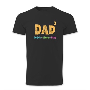 DAD a köbön feliratos apák napi póló gyereknevekkel - ruha & divat - férfi ruha - póló - Meska.hu