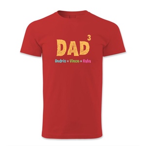 DAD a köbön feliratos apák napi póló gyereknevekkel - ruha & divat - férfi ruha - póló - Meska.hu
