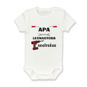 Apa legnagyobb segítsége baba bodyk és gyerekpólók - Meska.hu