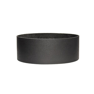 Minimal Black - Fekete bőr karkötő - 2,5 cm széles, Ékszer, Karkötő, Széles karkötő, Bőrművesség, Ékszerkészítés, MESKA