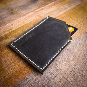 TEXAS Pull-Up - Bankkártya tok - 1 rekesz - Álló - 7 x 9,5 cm - Polokov Leather Goods - táska & tok - pénztárca & más tok - kártyatartó & irattartó - Meska.hu